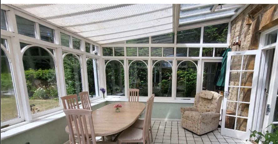 Conservatory interior at Old Manor Farm