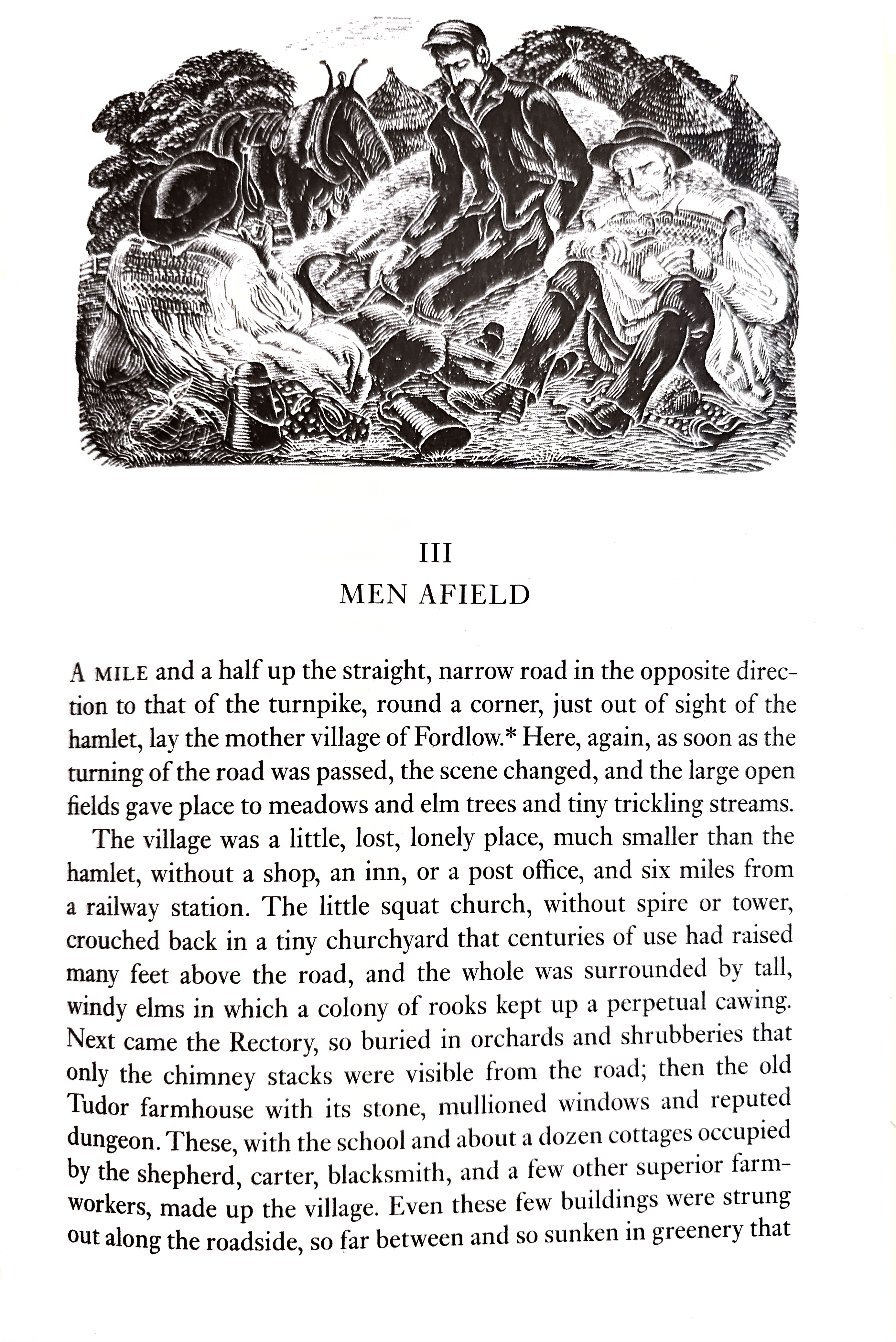 Lark Rise to Candleford, Flora Thompson's passage describing Old Manor Farm