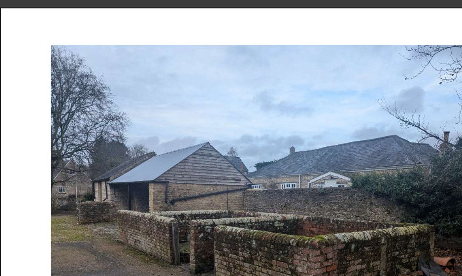 Stone walls and outbuildings