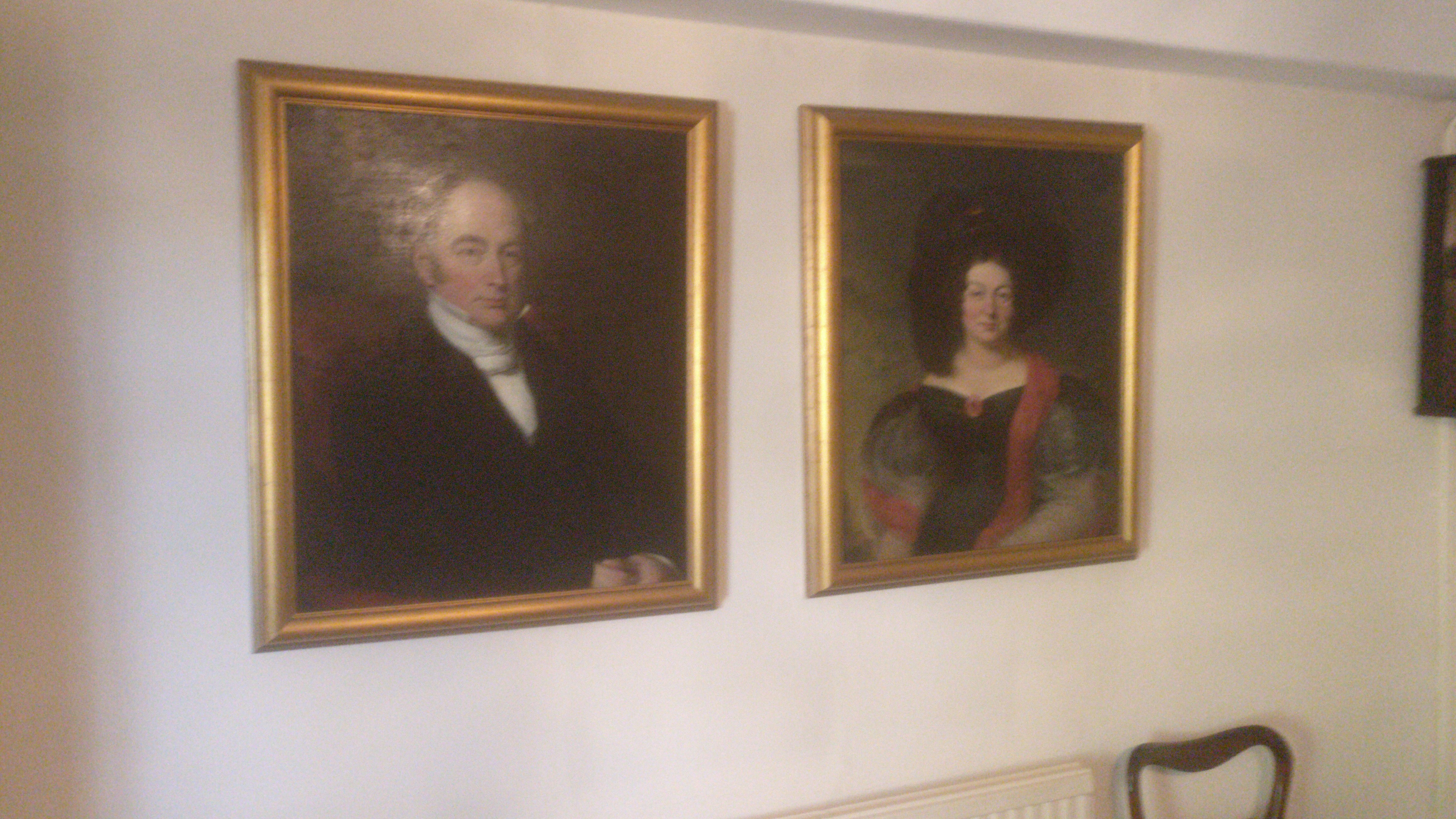 Winnington-Ingram family oil portraits at Old Manor Farm